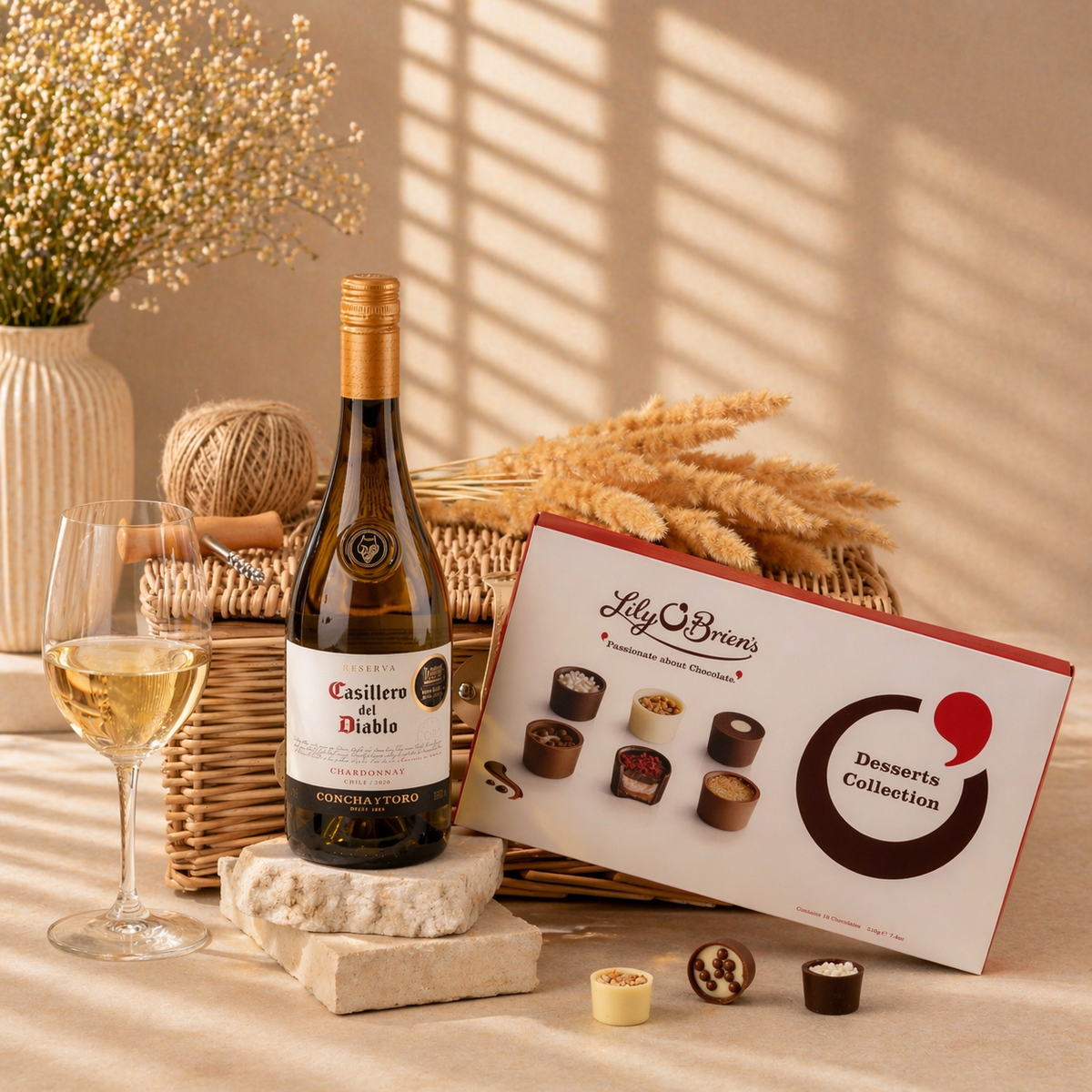 Chardonnay & Luxury Chocolates Hamper