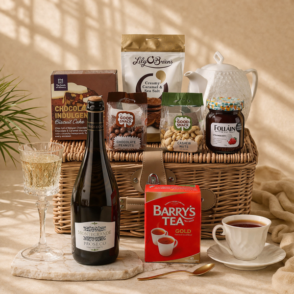 Afternoon Tea with Prosecco Hamper - HampersDirect.ie